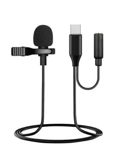 Type C Noise-Canceling Portable Recording Lapel Microphone