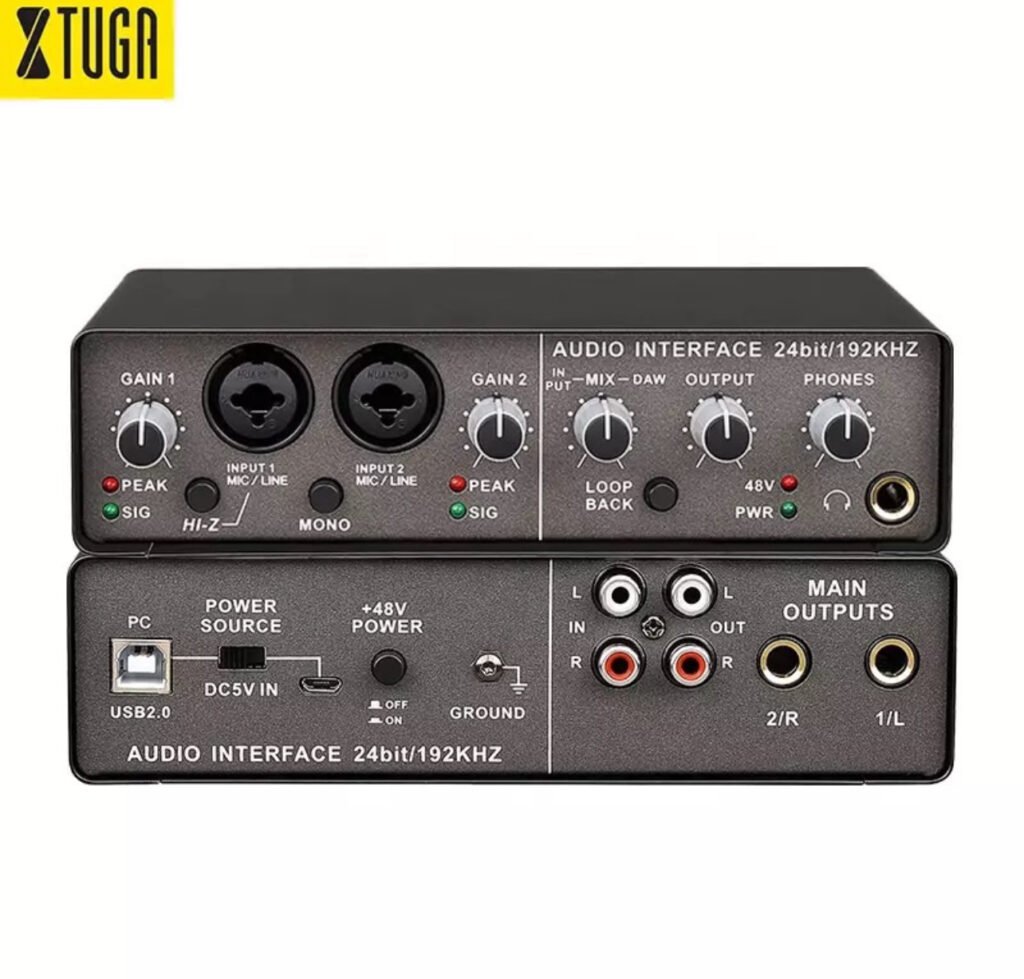 Xtuga Q24 Upgraded Version Musical External USB Audio Interface / Sound ...