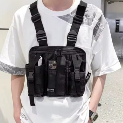 Tactical Chest Rig Bag Vlogging Streetwear Vest Chest Pack Bag